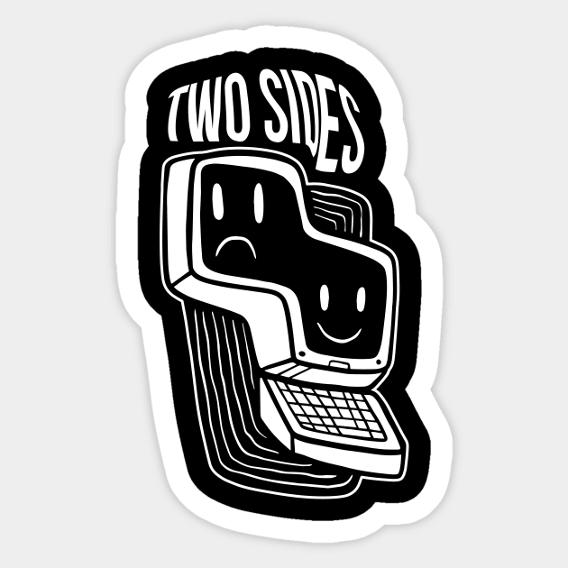 Two sides Sticker by Camelo